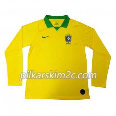 Koszulka Brazylia Główna Copa América 2019 - Koszulki Piłkarskie(L/S)